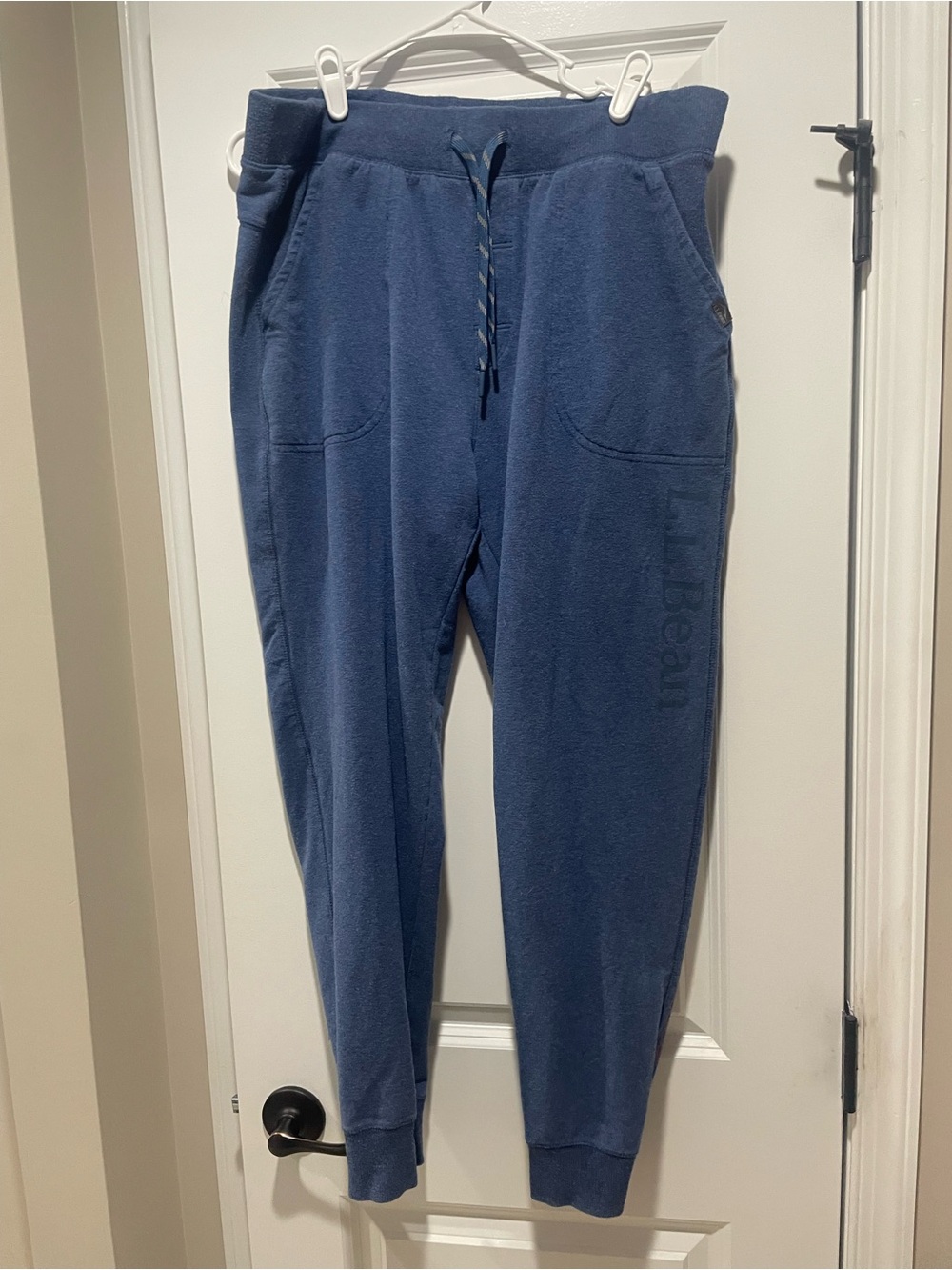 L.L. Bean Men's Navy Fleece Joggers